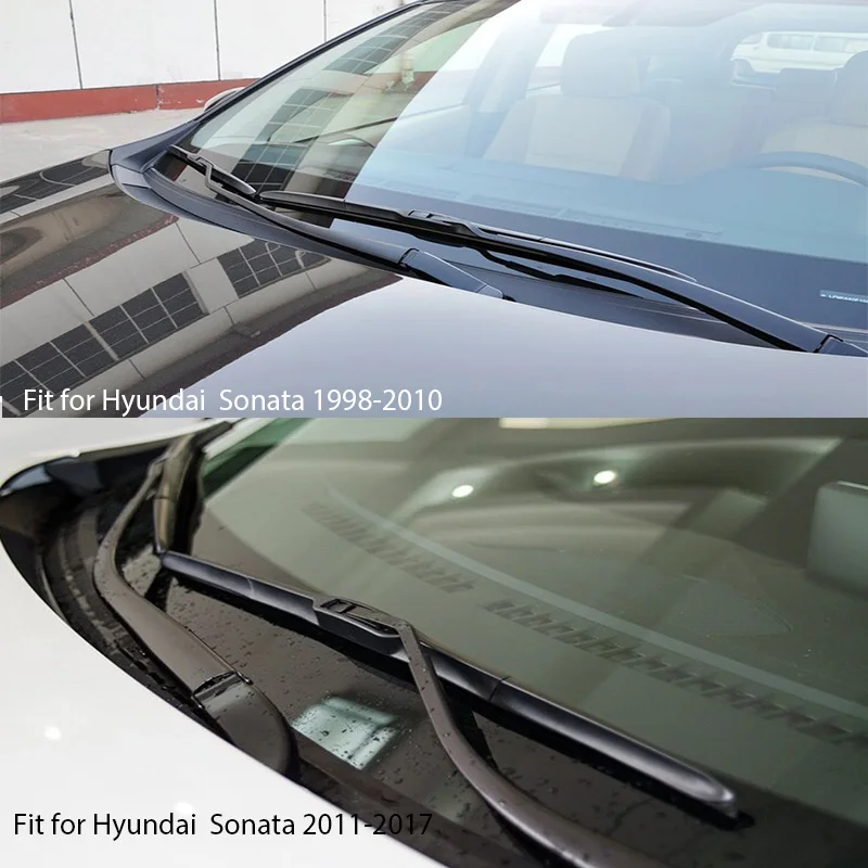 BOOMBLOCK 2 шт. автомобильные аксессуары для лобового стекла Резиновые Бритвы Hyundai Sonata