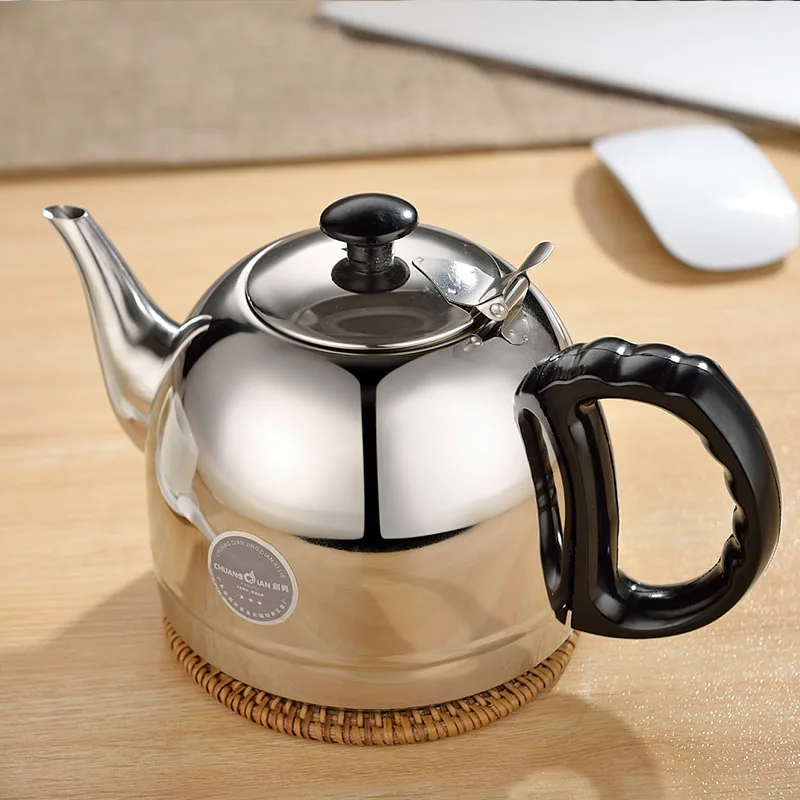 1.2L индукционная плита чайник для воды толстый высококачественный кофейник из