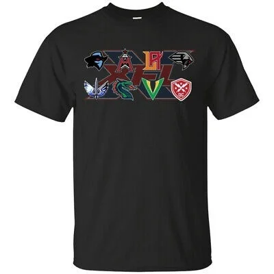 

XFL Tournaments All Team T-Shirt MEN Black and White Black Cotton Tee