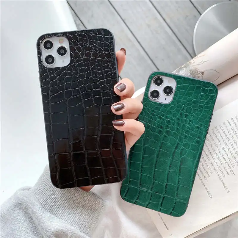Роскошный чехол из ПУ кожи с узором под кожу крокодила для Huawei P20 P30 P40 Lite Mate 20 30 Pro