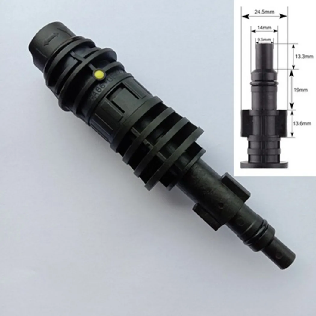 

Standard Lance Nozzle Washing 220v Adaptor Black Car Connector Conversion