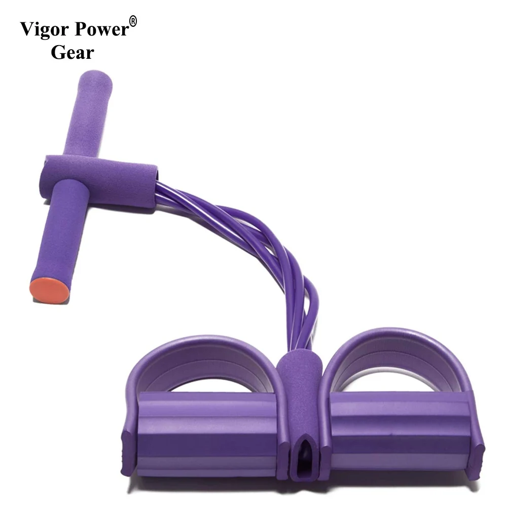 

Indoor Fitness Resistance Bands Exercise Equipment Elastic Sit Up Pull Rope Gym Workout Bands Sport 4 Tube Pedal Ankle Puller