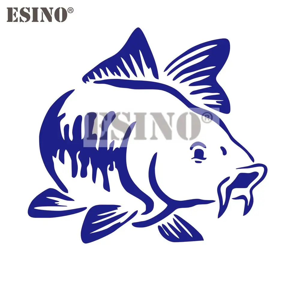 Car Styling Fishing Fish Decorative PVC 3D Carving Waterproof Decal Cartoon Sticker Pattern Vinyl Bumper Whole Body | Автомобили и
