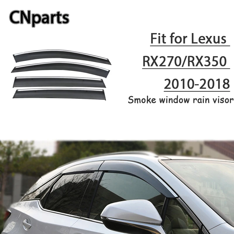 

Auto Parts 4pcs ABS For Lexus RX270/RX350 2010-2018 Car Smoke Window Visor Keep Fresh Air convection Accessories