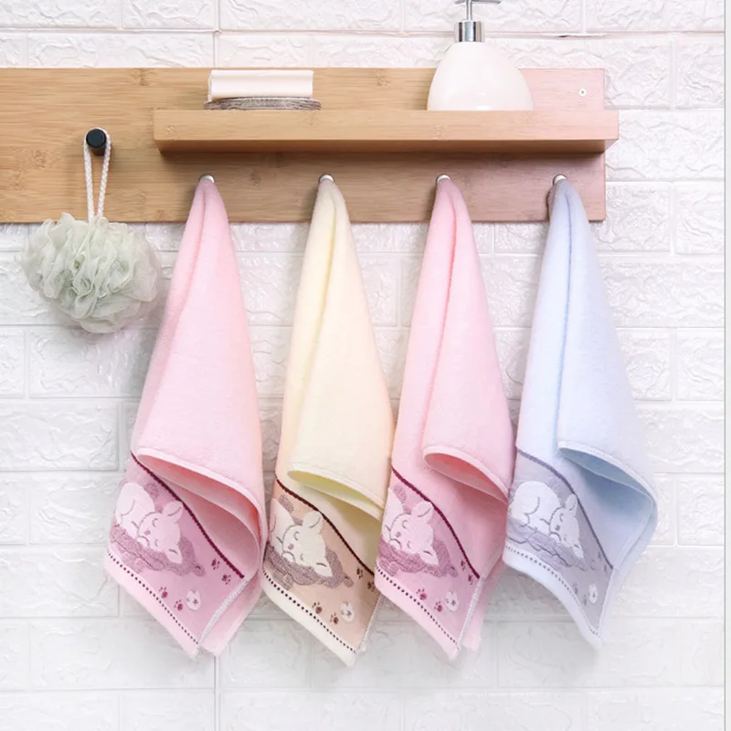 

100% Cotton Cartoon Adult Towel Face Towel Small Lazy Cat Cute Pure Cotton Thickened Bathroom Supplies