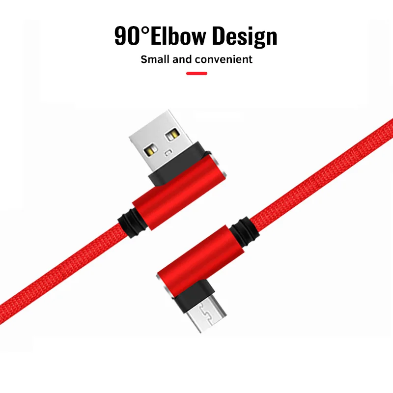 Короткий кабель USB C/Micro 25 см с двойным углом 90 градусов для внешнего аккумулятора