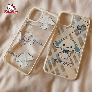 Sanrio Hello Kitty Cartoon Plaid Phone Case for iPhone12 12Pro 12Promax 11 Pro 11Promax Mini X XS MAX XR 7 8 Plus Cover