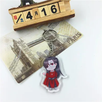 16 Аниме Тянь Гуань Ci Fu брелок Xie Lian Hua Cheng He Xuan акриловый брелок милый мультфильм кулон брелок ювелирные изделия подарок llaveros - Цвет: 16