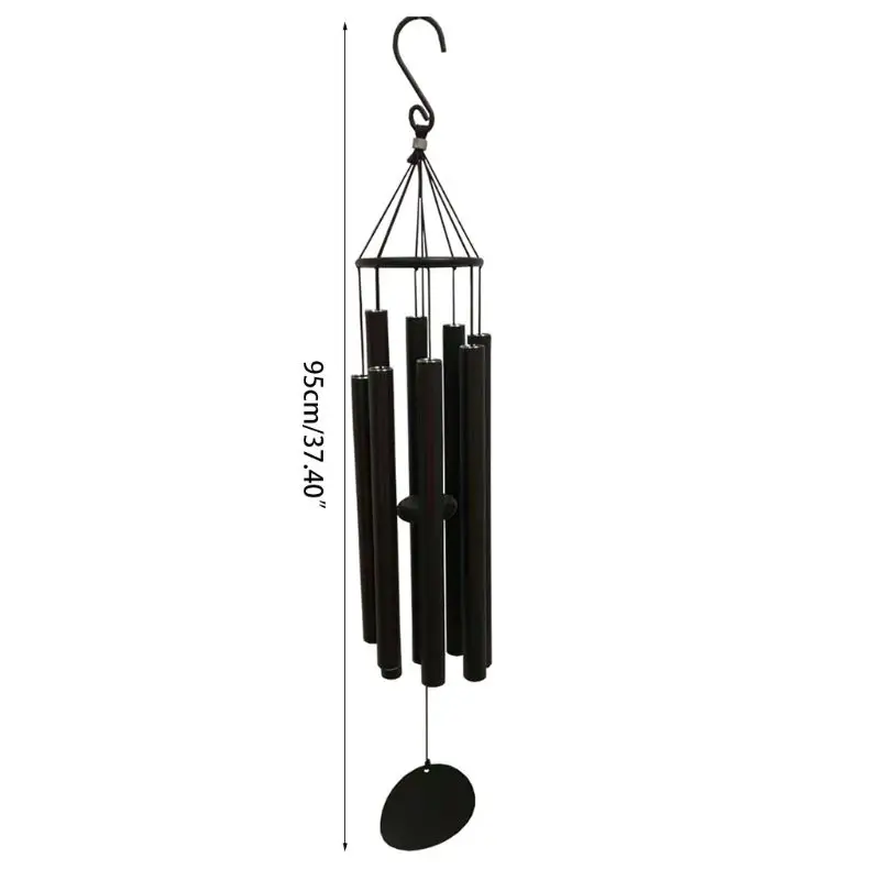 

Outdoor Wind Chimes Deep Tone, 37.4 Inch Wind Chimes, Memorial Wind Chimes with 8 Tuned Tubes, Garden, Yard, Patio and H