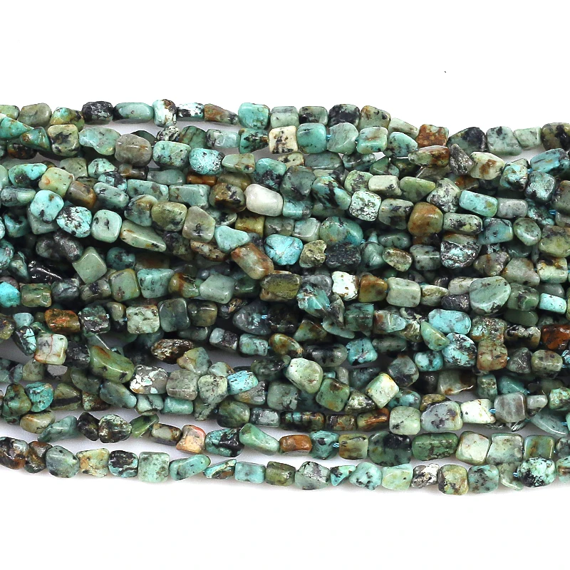 

Natural African Turquoises Irregular Gravel Stone Beads Loose Beads 5*8mm For Jewelry Making DIY Necklace Bracelet