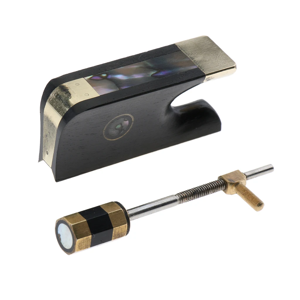 Виолончель черное дерево лягушка лук с крепежным винтом акустическая Лук часть