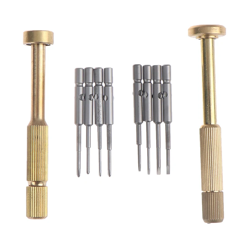 

Copper Handle Glasses Screwdrivers Opening Repair Screw Driver Disassemble Hand