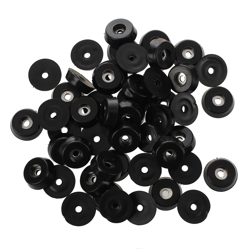 

50 Pcs Conical Shape Furniture Table Chair Leg Tips Foot Pad 18x15x5mm