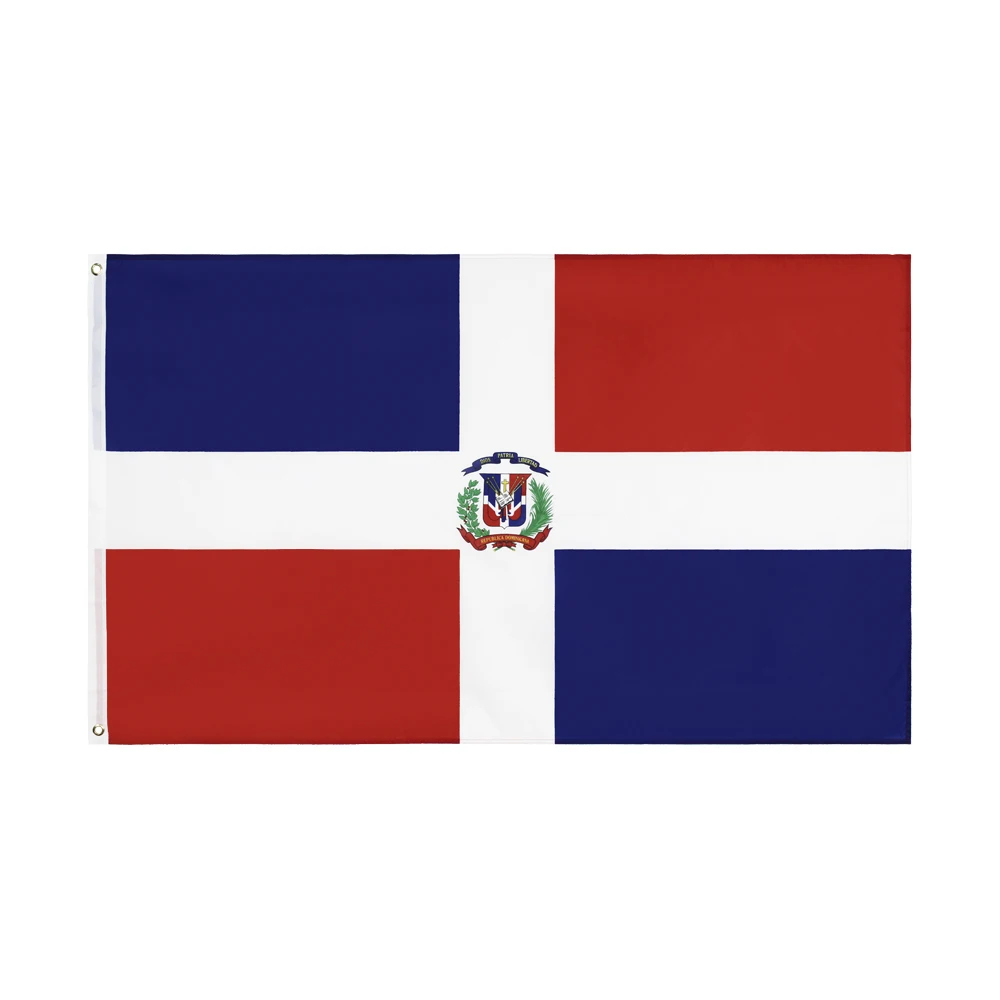 Флагшток 3x5fts 90*150 см DOM DO Dominicana экстравагантный сундук дальний флаг|Флаги баннеры