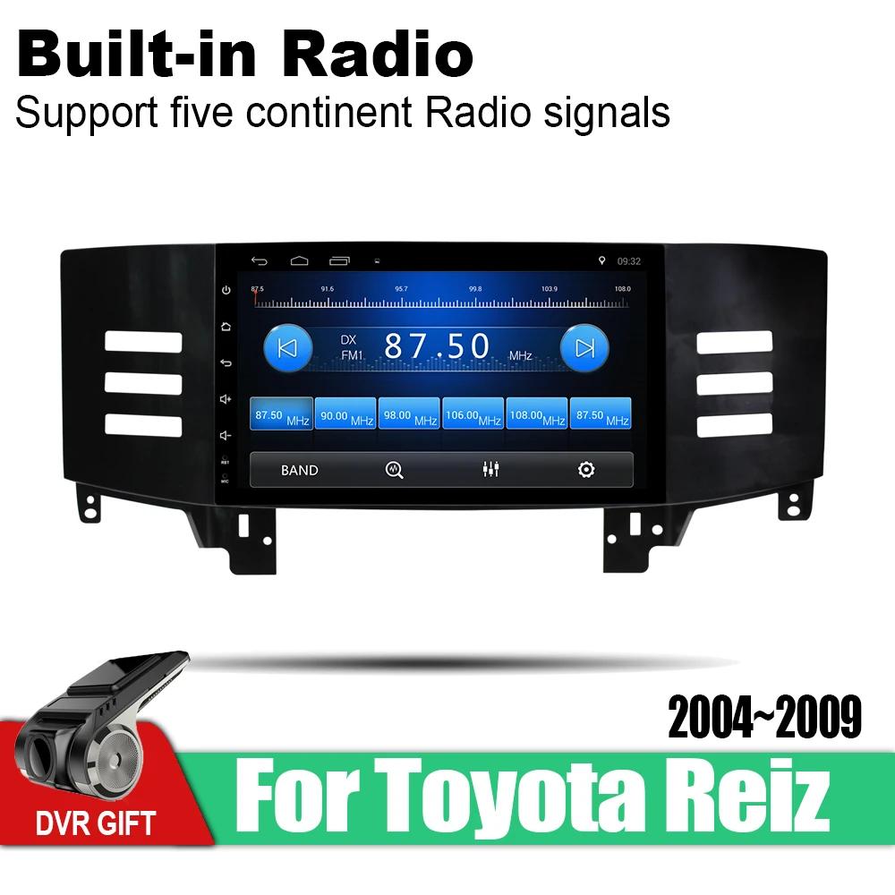 Для Toyota Mark X 2004 2005 2006 2007 2008 2009 Автомобильный фотомагнитола мультимедийный плеер GPS