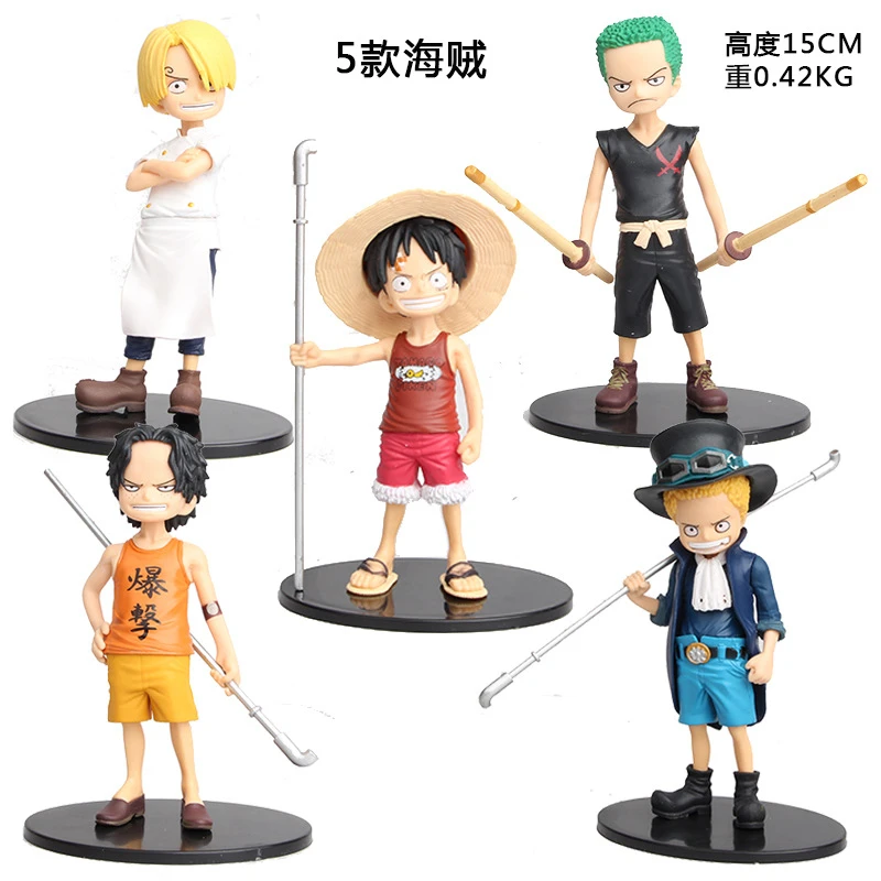 5 шт./компл. Аниме One Piece GK Luffy Snake Man Zoro игрушки Санджи и нами Chopper Brook Robin Фрэнки Брук