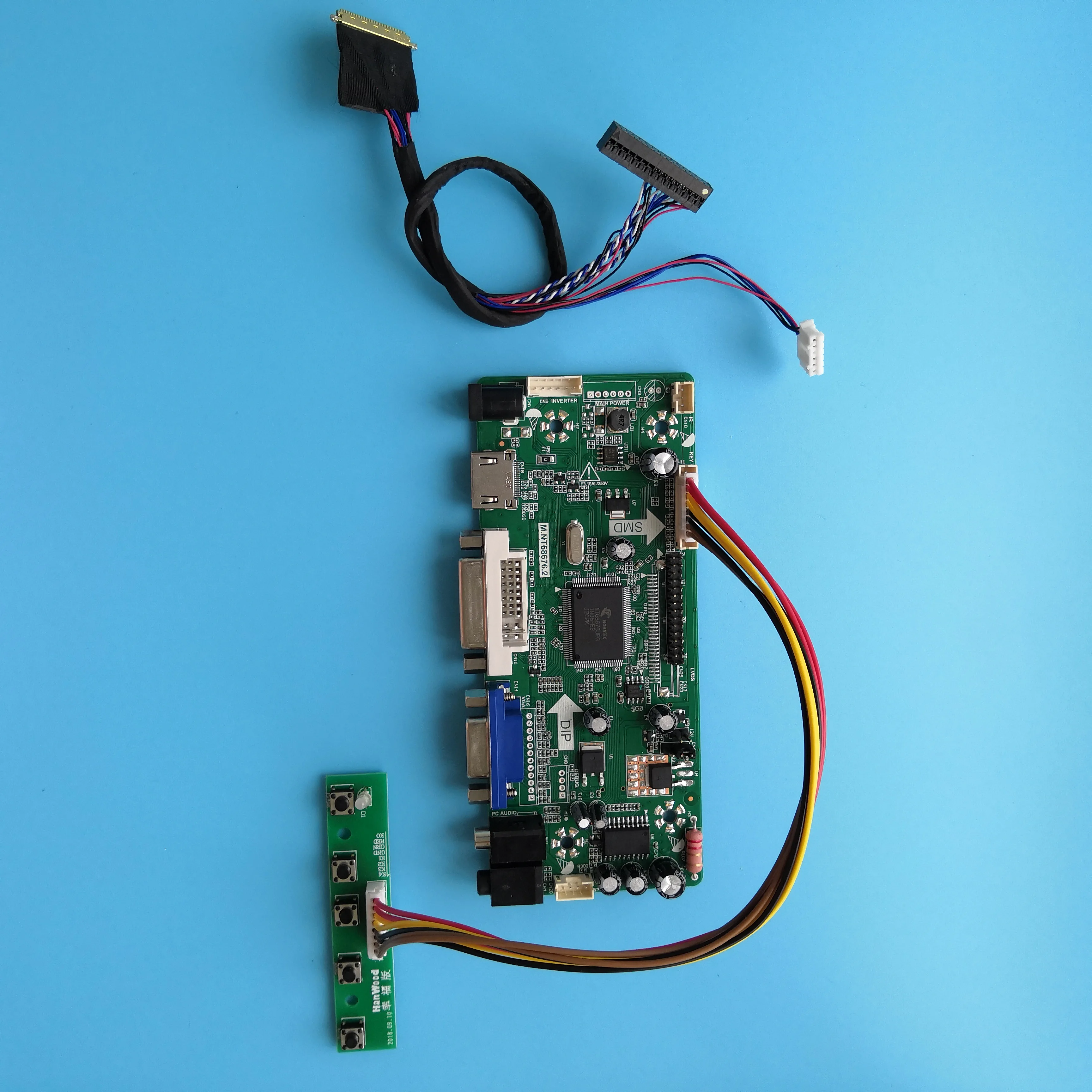 

For LM230WF5-TLF2/TLF4/TLF4/TLF5/TLG1/TLH1 Controller board HDMI VGA LED LCD Audio card DIY 40pin LVDS DVI Panel 1920X1080 23"