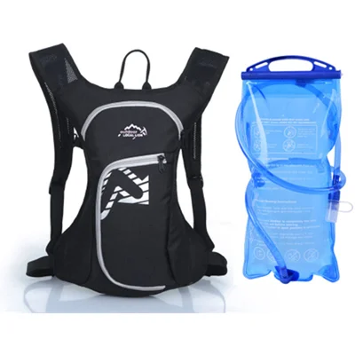 with water bag Хит, мужская, Женская водонепроницаемая велосипедная сумка, спортивные рюкзаки с сумкой для воды, MTB, для путешествий, тактический, для пешего туризма, военный рюкзак, велосипедные сумки - Цвет: with water bag