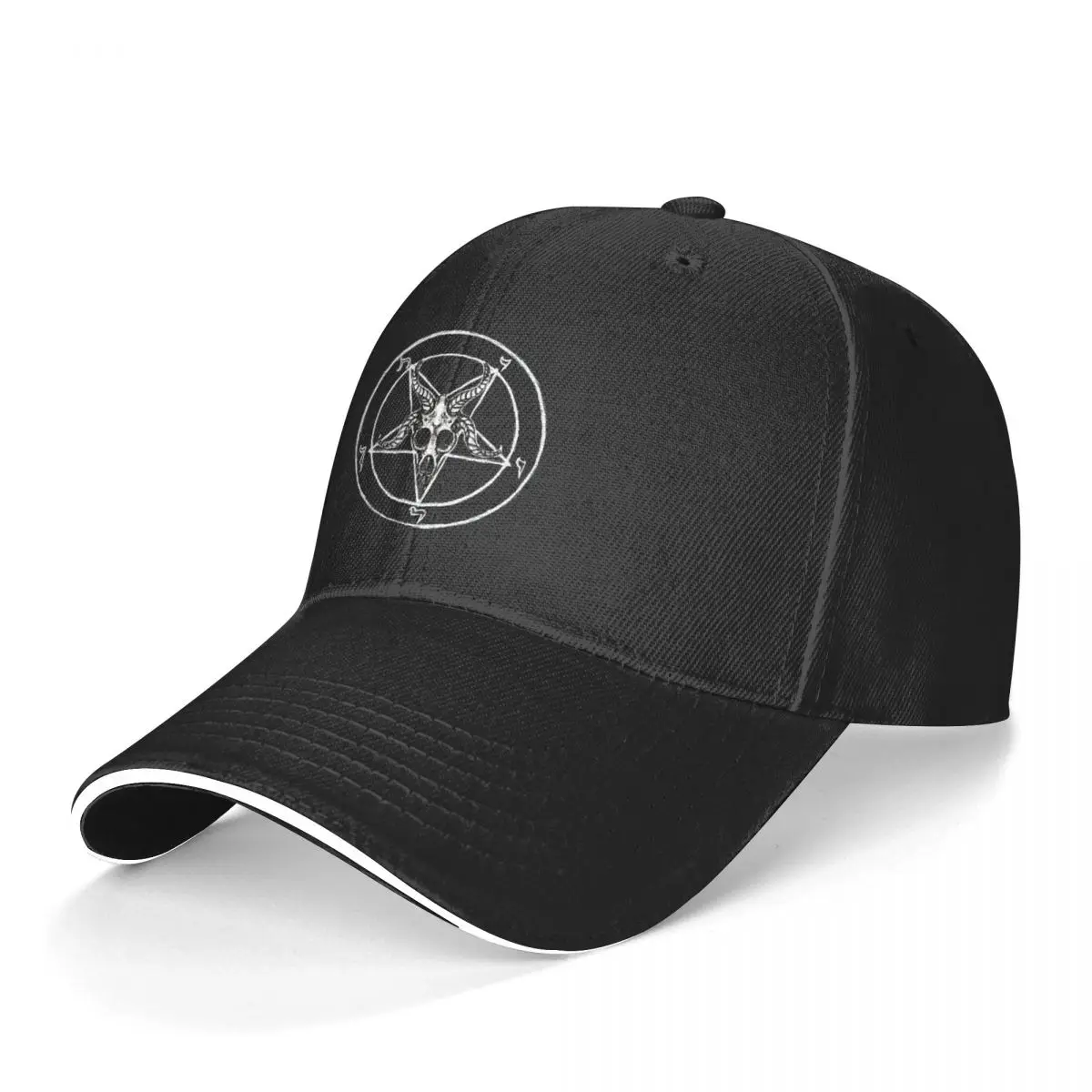 Satan Baseball Cap Baphomet Pentagram Boy Polyester Personalized Baseball Hat Trendy Fishing Dropshipping Cap