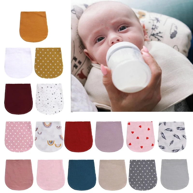 

Baby Facecloth Cotton Burp Cloth Curved Absorbent Gauze Washcloth Newborns Soft Bibs Bath Towel Handkerchief