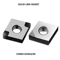 solid cbn insert cnmg120404 cnmg120408 in external turning tool blade pcbn cnc carbide insert lathe cutter for cast iron steel