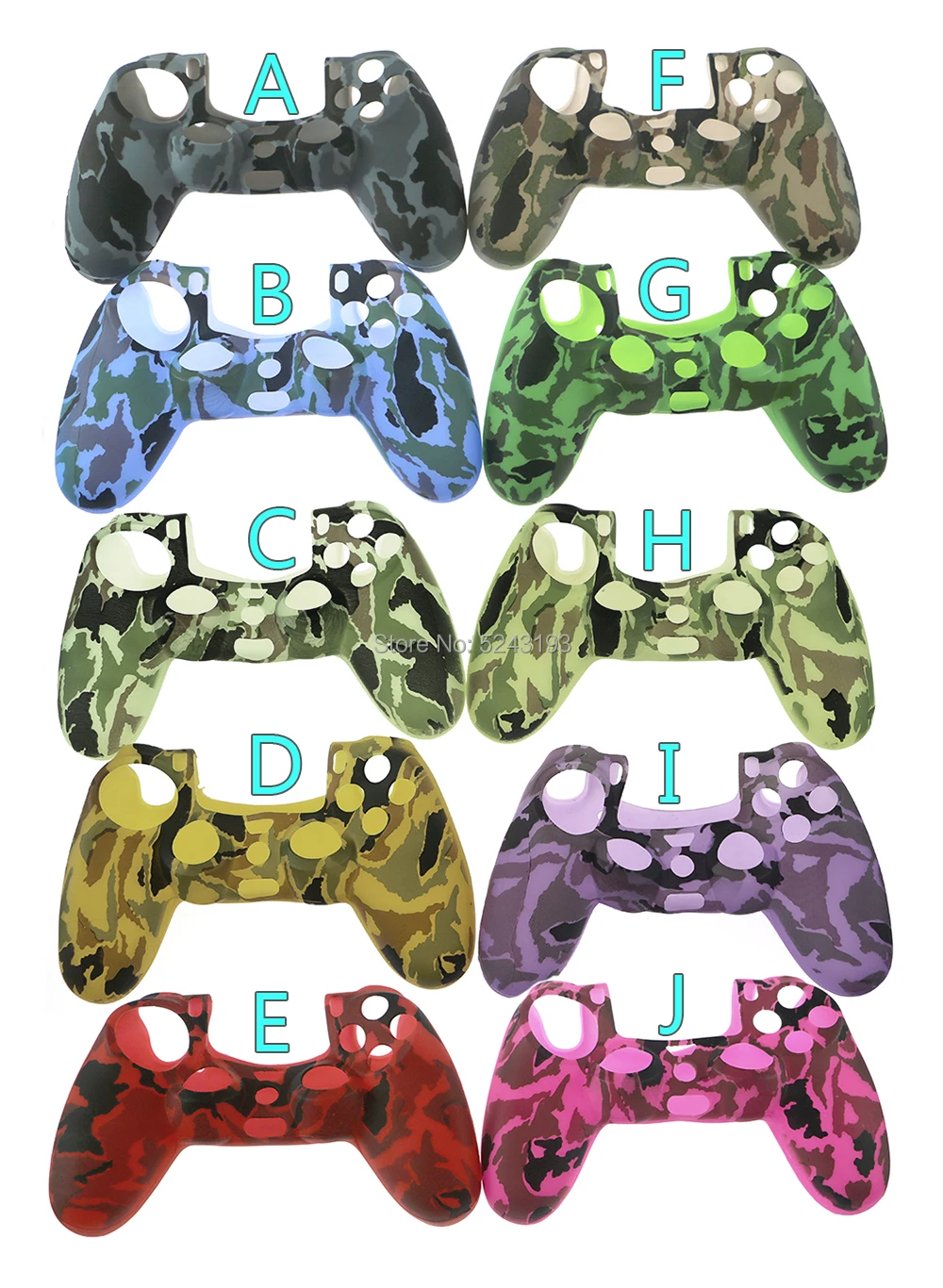 50 шт цветов силиконовый защитный чехол для Sony Dualshock 4 PS4 DS4 контроллер