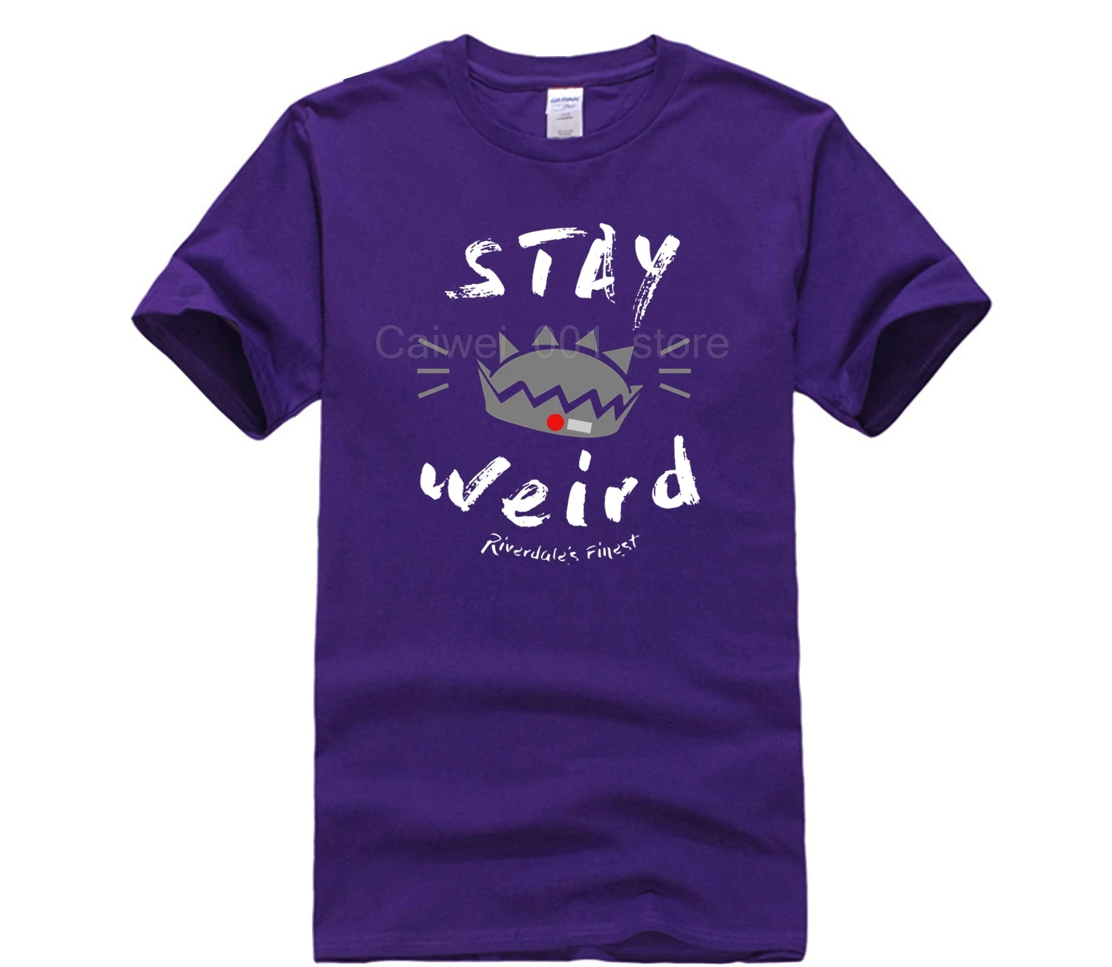 

Fashion T Shirt 100% Cotton Cole Sprouse JUGHEAD STAY WEiRD Printed Funny men's casual fashion round neck cool man's T shirt