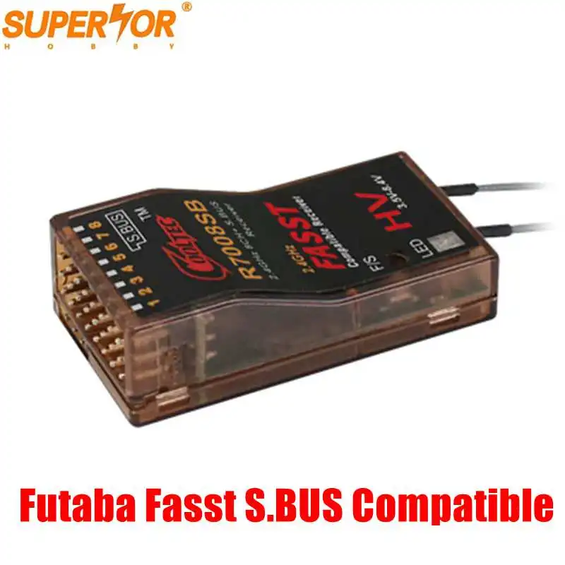 R7008SB Cooltech Futaba Fasst S.BUS совместимый 8-канальный приемник для 14SG 16SG 16SZ 18SZ 18MZ WC r7008sb TFR8sb