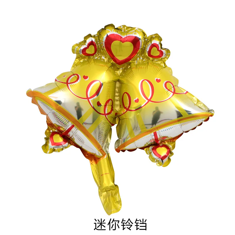 10 шт./компл. Мини Размер Испания счастливый Рождество фольги шары Снеговик Санта