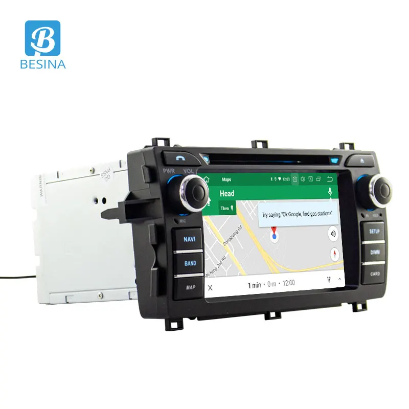 Автомобильный DVD-плеер Besina Android 10 для Toyota AURIS 2013 2014 2015 2016 мультимедиа GPS-навигация