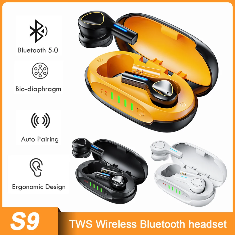 

Беспроводные Bluetooth-наушники, водонепроницаемые TWS наушники с низкой задержкой, активным шумоподавлением, HiFi стерео спортивные наушники с ми...