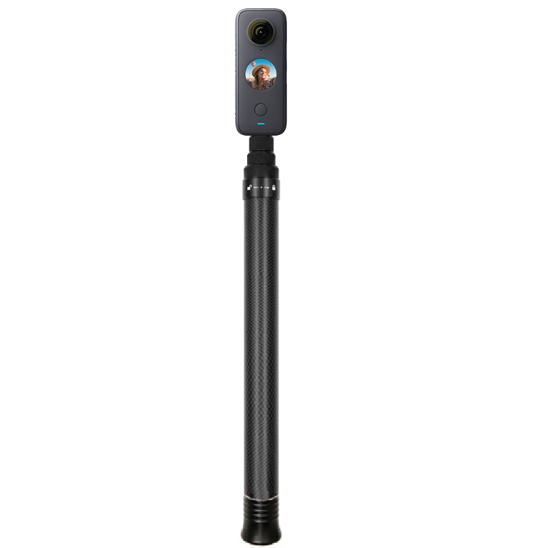 

1.5m Ultra-Light Carbon Fiber Invisible monopod Selfie Stick For Insta360 ONE X2 / ONE R / ONE X 2021 Brand New Accessory