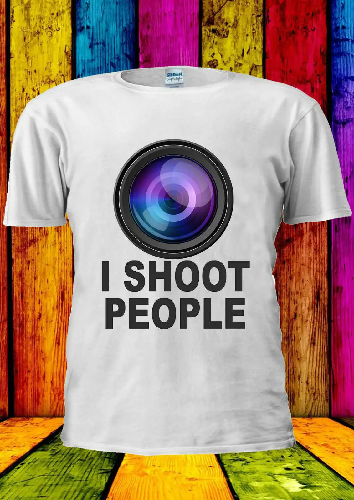 Футболка Tumblr с фотокамерой I Shoot People майка для мужчин и женщин унисекс 1902 2020