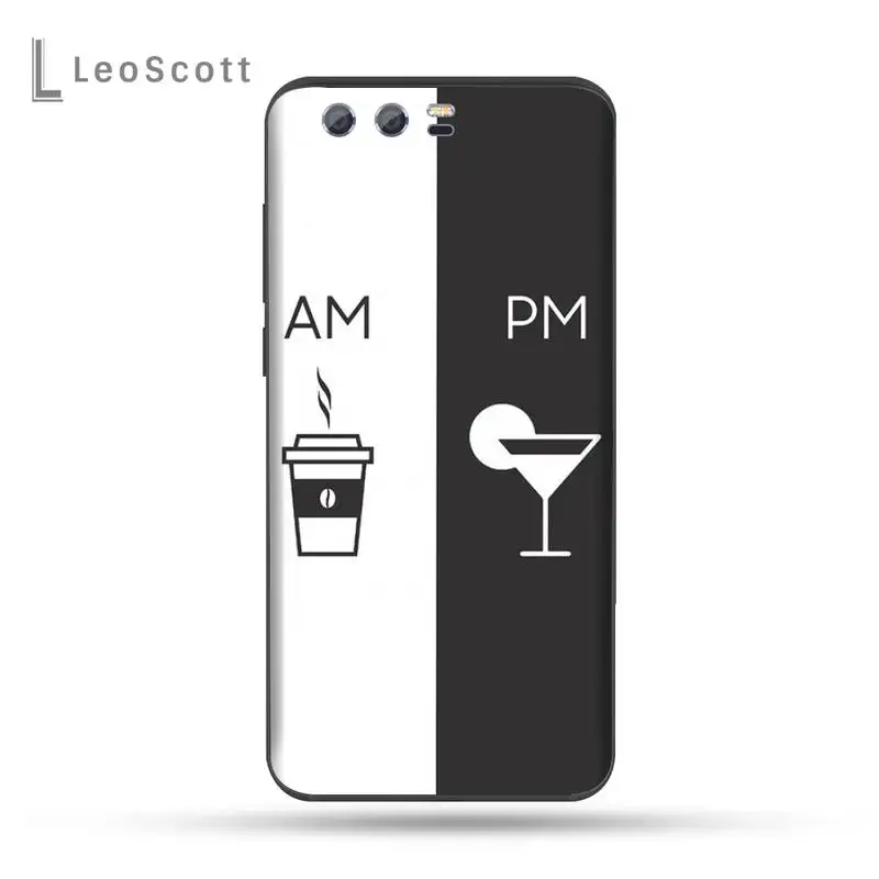 

Coffee Wine Cup Phone Case For Huawei Honor view 7a5.45inch 7c5.7inch 8x 8a 8c 9 9x 10 20 10i 20i lite pro