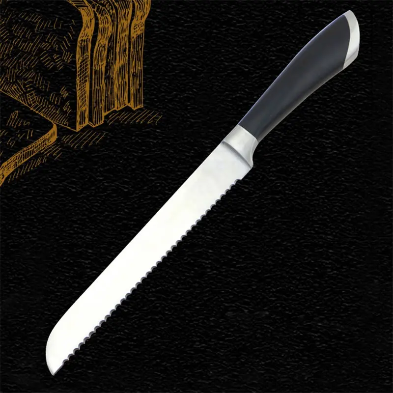 8 &quotнож для хлеба из нержавеющей стали с зубчатым лезвием торта пиццы