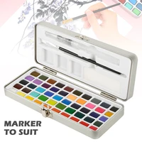 5072color solid watercolor paint set portable box travel water color pigment for beginners enthusiasts professional drawing