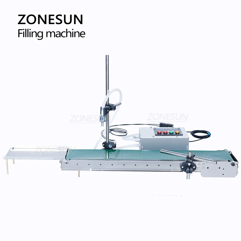 ZONESUN Automatic Perfume Oil Filter Beverage Water Bottle High Precision Heat Resistance Liquid Filling Machine