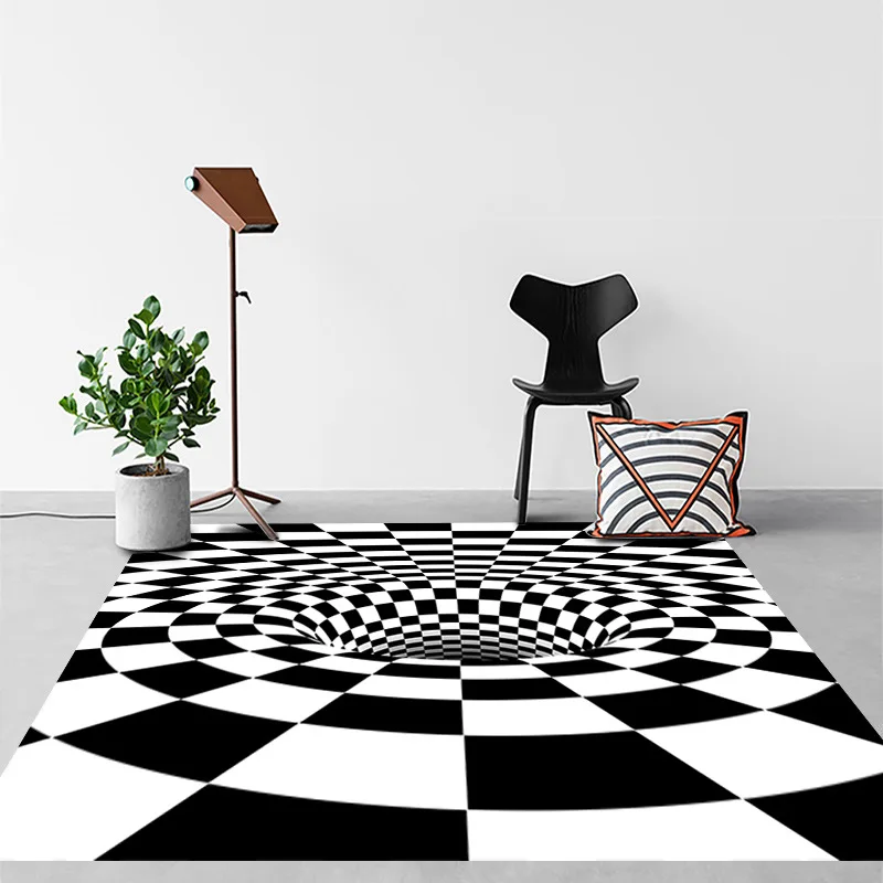 3D домашний Противоскользящий ковер трехмерный цветной коврик с стереовидением