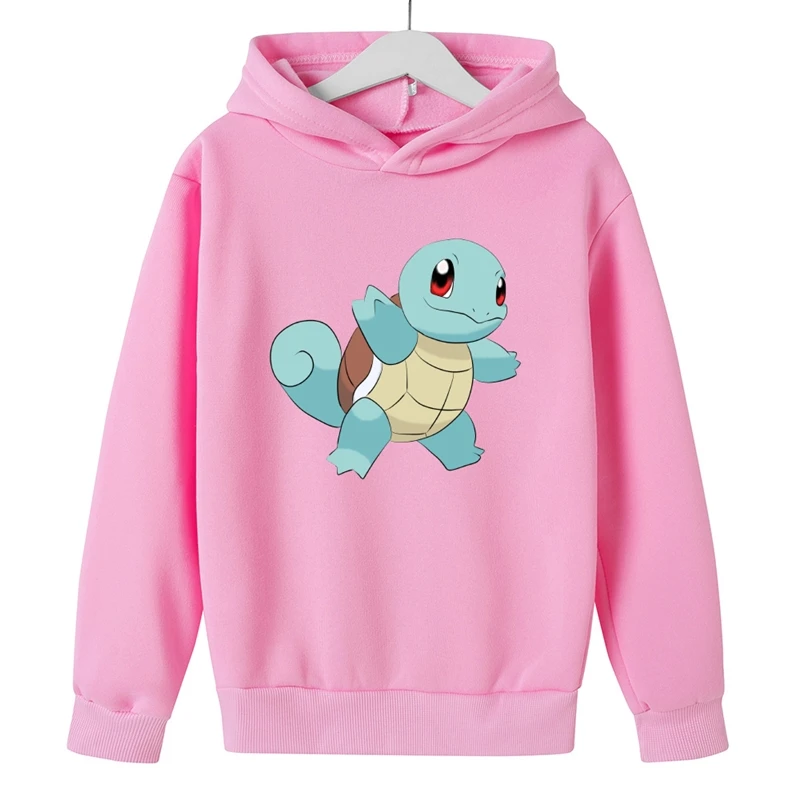 

Pikachu Pokémon Clothes Cartoon Hoodi Childrens Girls Clothing Boy Hoodie Autumn Girls Kids Gift Sweatshirt Casual child Costume