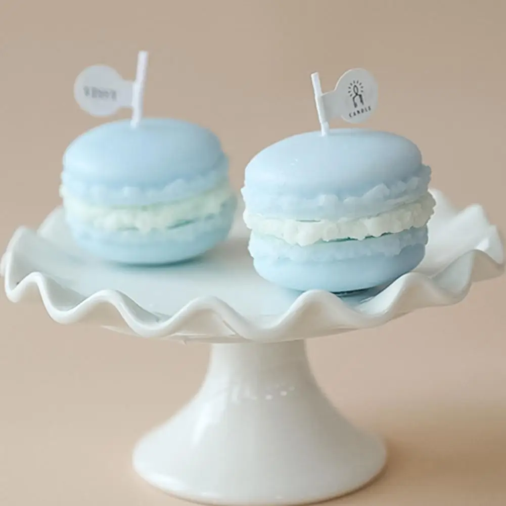 Scented Candles Handmade Lovely Macaron Candle Aromatherapy Wedding Decoration Shooting Props Home INS C1J5 | Дом и сад