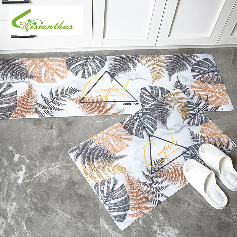 Высококачественные кухонные коврики ПВХ кожаные напольные большие для спальни