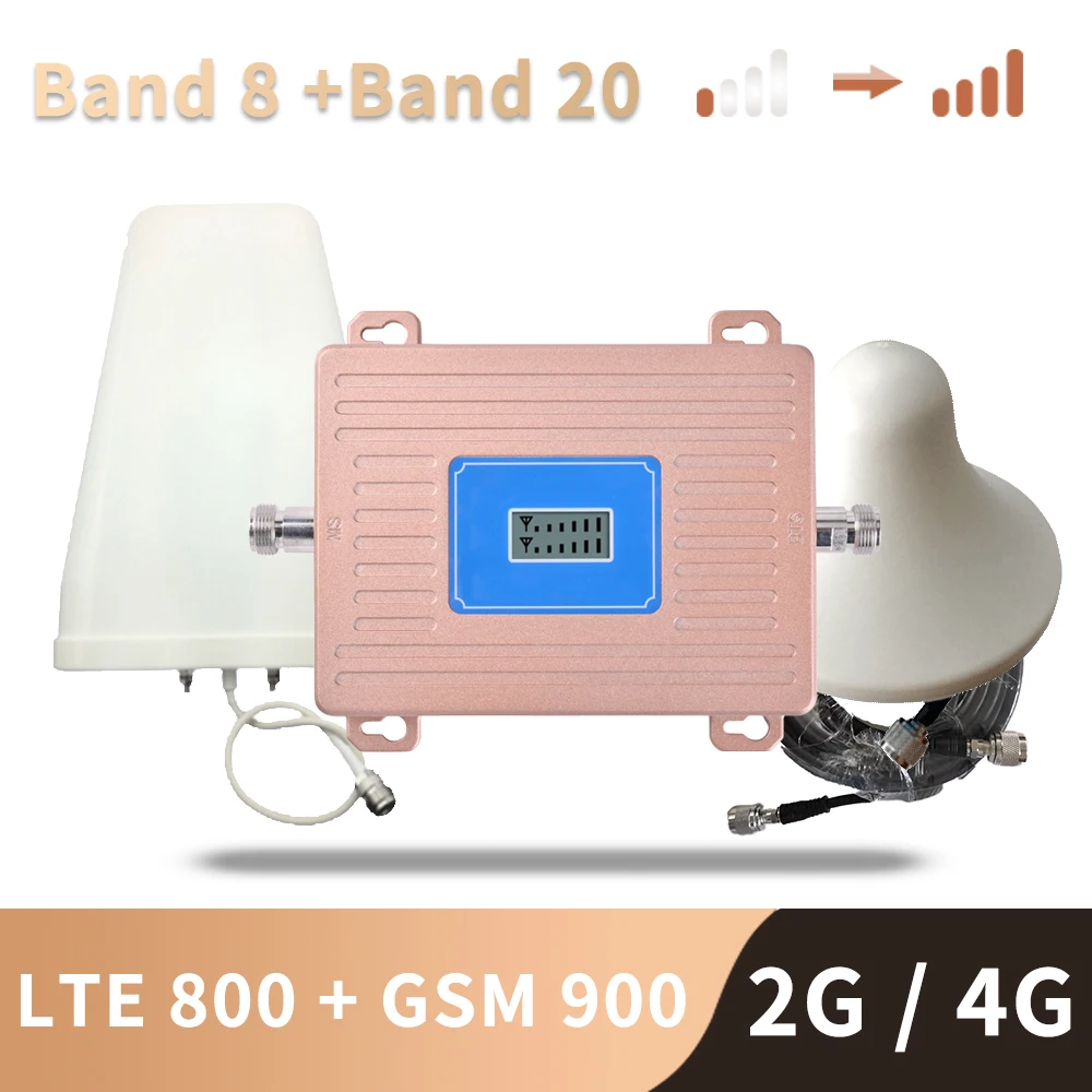 Усилитель сотового сигнала европейского стандарта 20 полос LTE 800 900 МГц GSM
