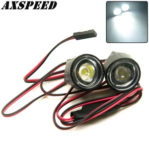 Светодиодный светильник для машинки на радиоуправлении, ночная навигация, поисковый светильник высокой яркости, мигающая лампа для 1:10, детали для машинок с радиоуправлением, 1 Вт3 Вт