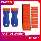 2 шт. черная пленка из углеродного волокна Бритва для чистого бритья скребок + 100 шт 1,5 