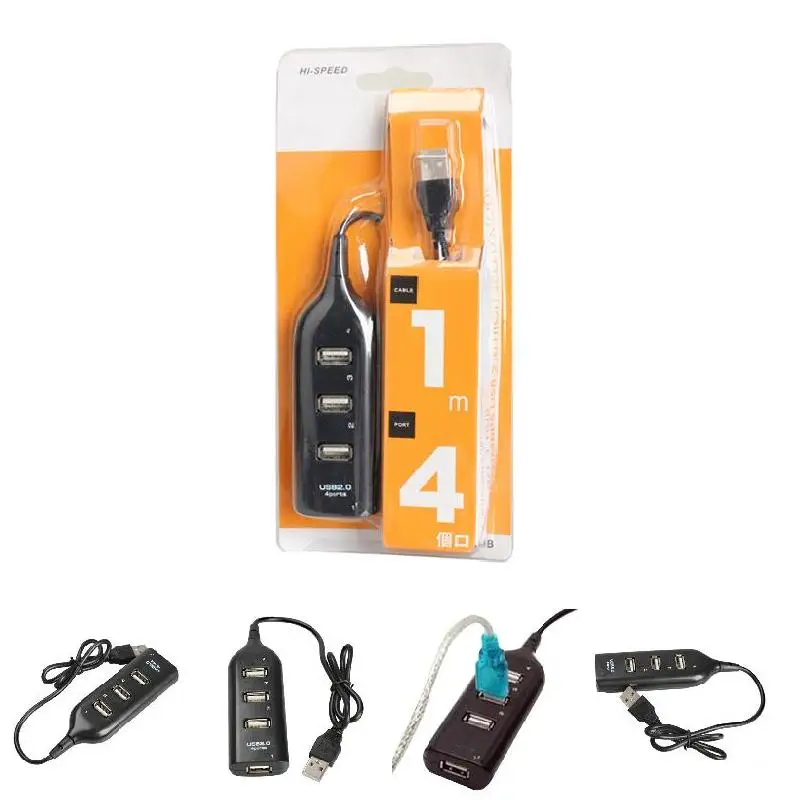 4 порта USB 2 0 высокоскоростной мини концентратор гнездо док станция для ноутбука