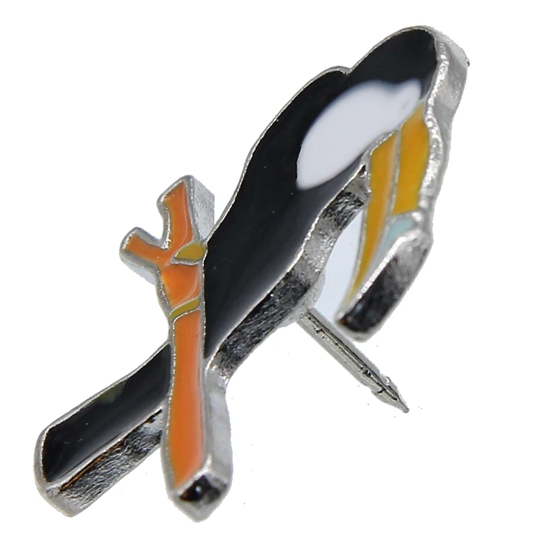 Винтажный Фламинго дятел джинсы воротник броши мультфильм эмаль спортивные