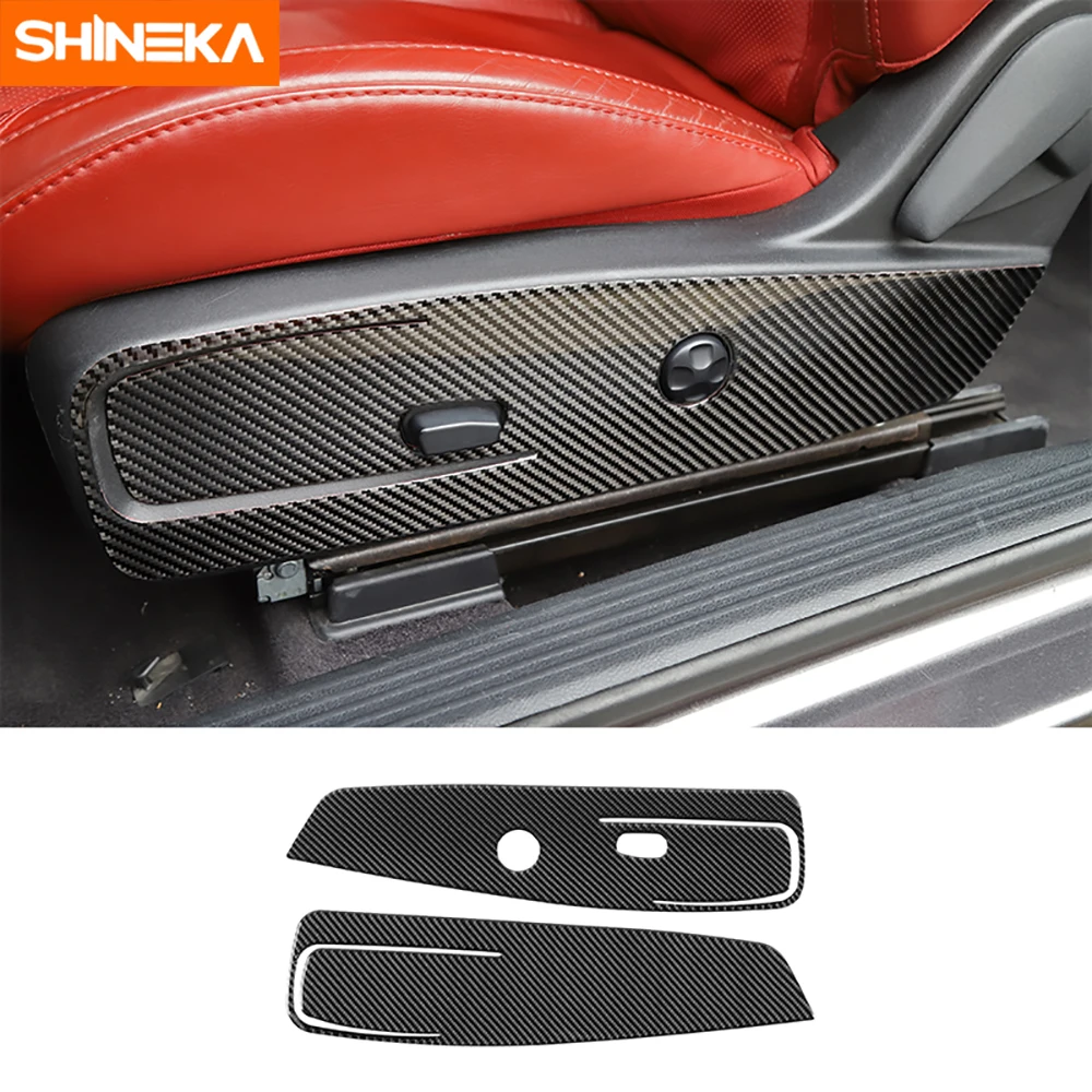 Карбоновые внутренние молдинги для Dodge Challenger 2015 + декоративные наклейки на двери