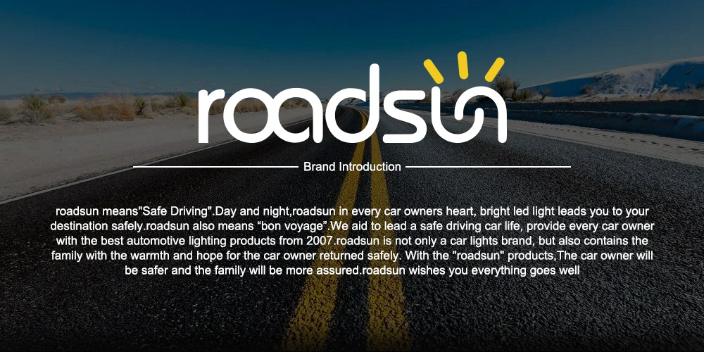 Roadsun огни автомобиля светодиодный H4 H7 H11 H1 H3 880 9005 9006 9007 H27 HB3 HB4 светодиодный фары лампы авто лампы со светодиодными кристаллами для помощи при парковке 12V 6000K