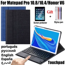 for Huawei MatePad pro 5g 10.8 Keyboard Case for huawei honor pad v6 10.4 Touchpad Bluetooth Keyboard case Cover