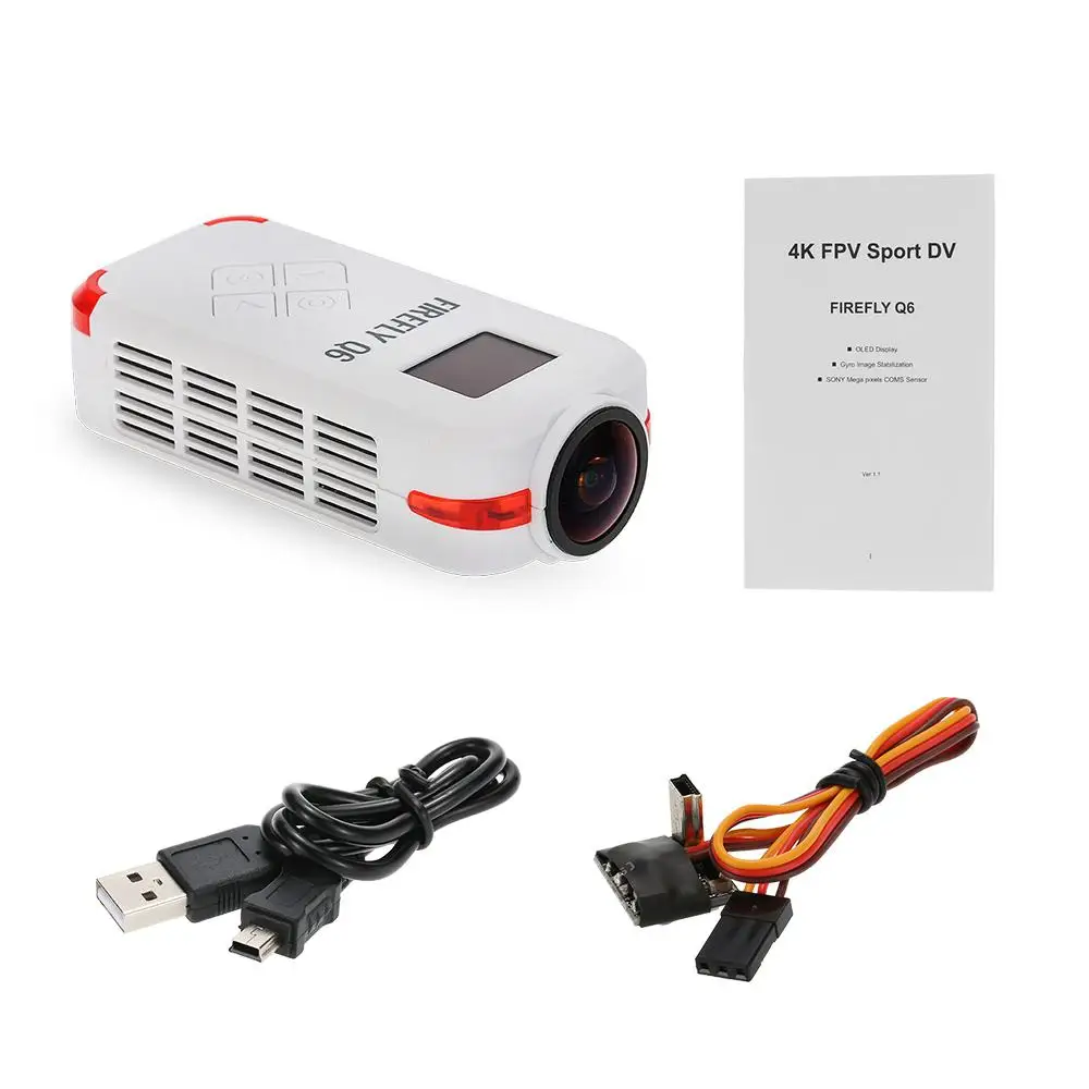 

Воздушная видеокамера Firefly Q6 4K HD FPV, 120 широкоугольная экшн-камера для ZMR250 QAV250 210 QAV180 Racing Drone